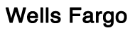Wells Fargo logo in bold black text on a white background