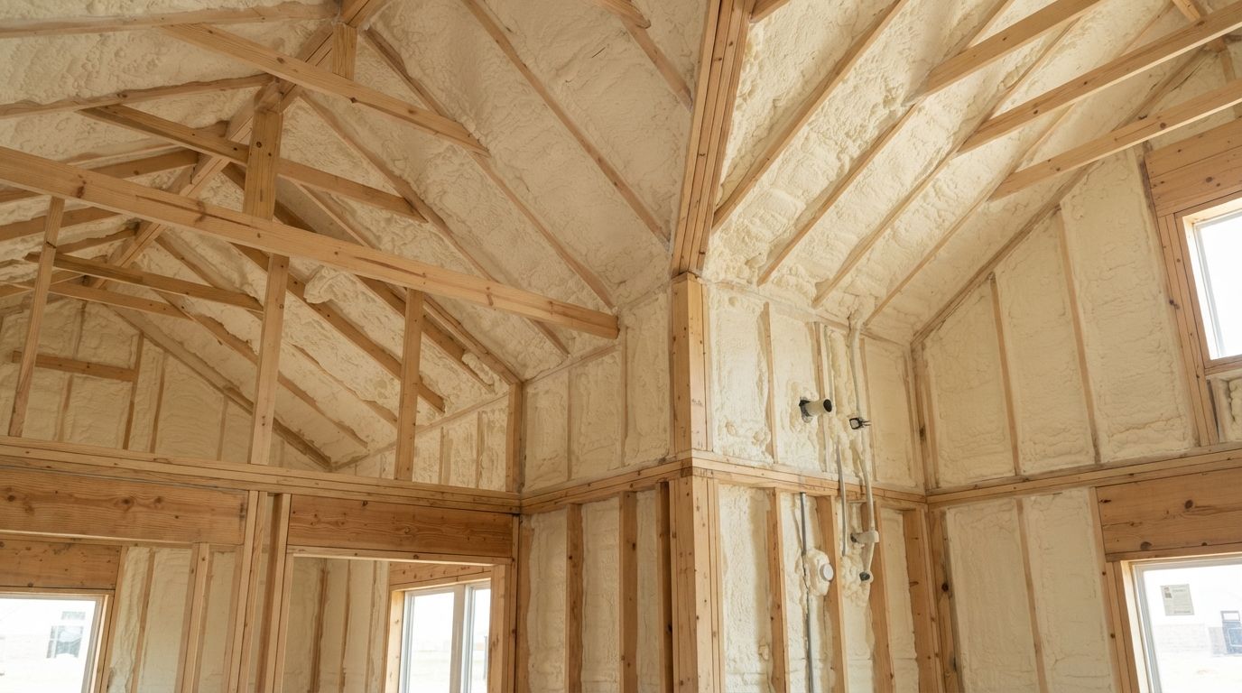 Completed complex spray foam insulation project in Temple Texas