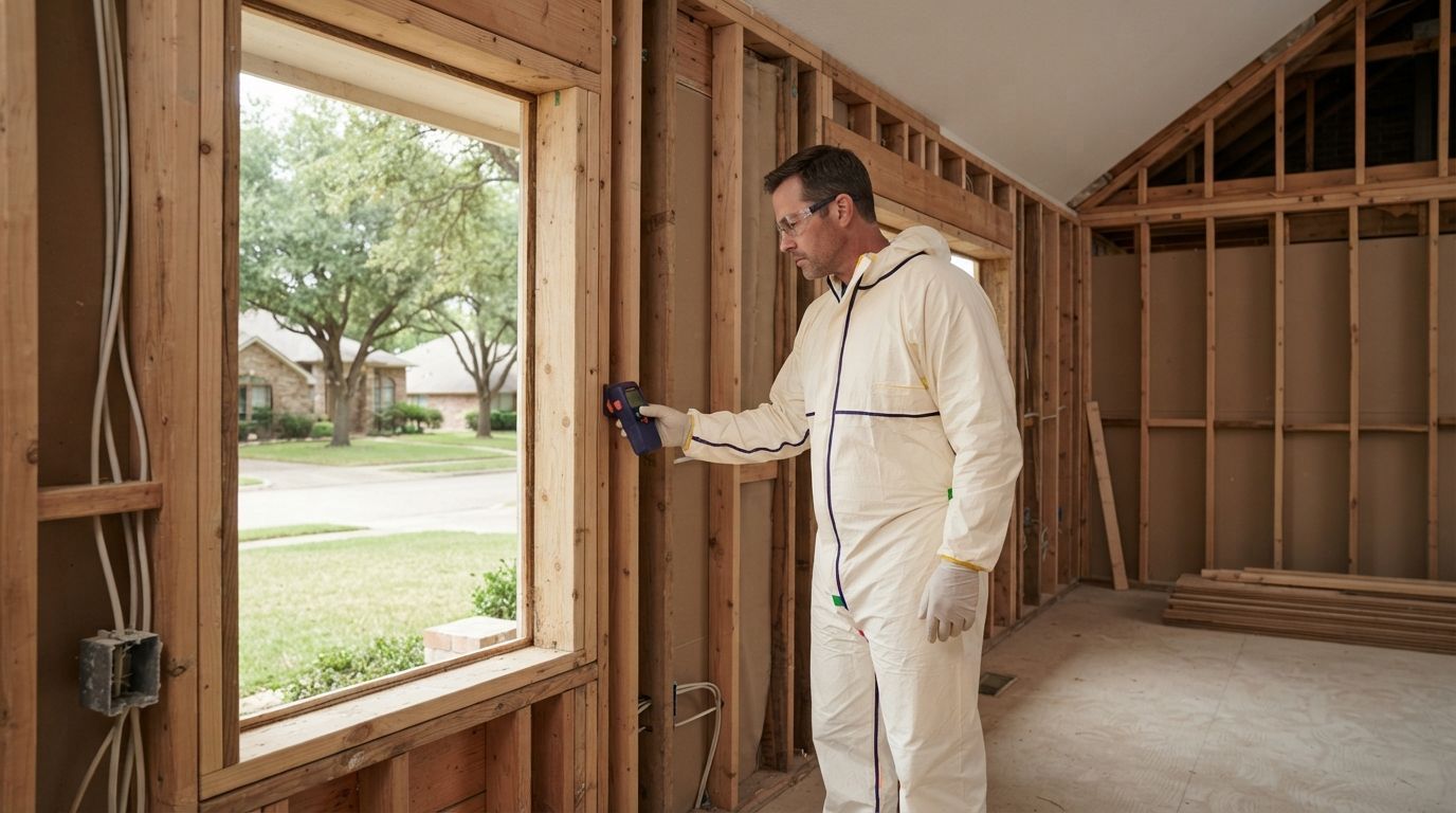 Spray foam insulation service assessment at a Temple Texas home