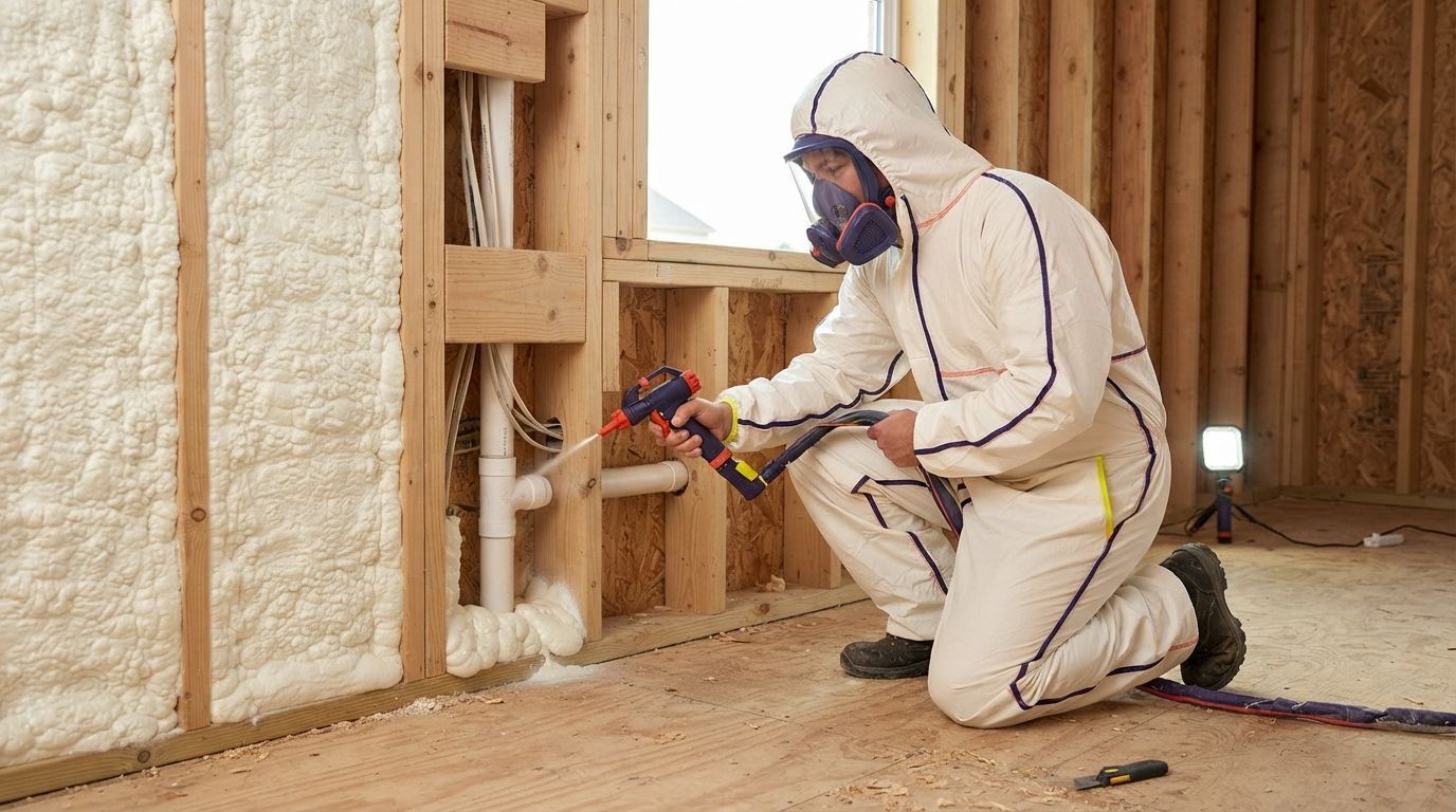 Closed cell spray foam insulation for a Temple residential property