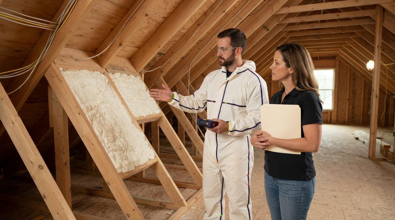 Homeowner requesting an open cell spray foam estimate in Temple Texas