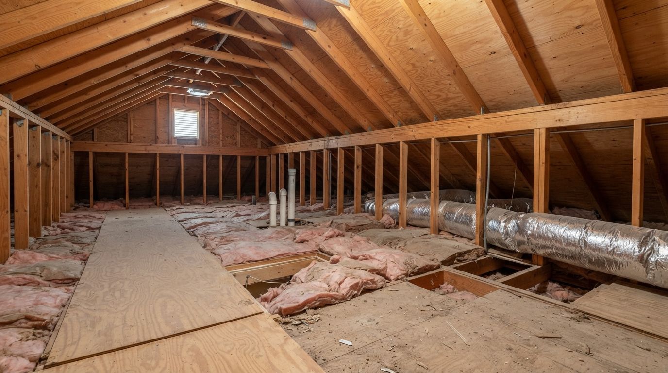 Residential attic insulation problems in Temple Texas