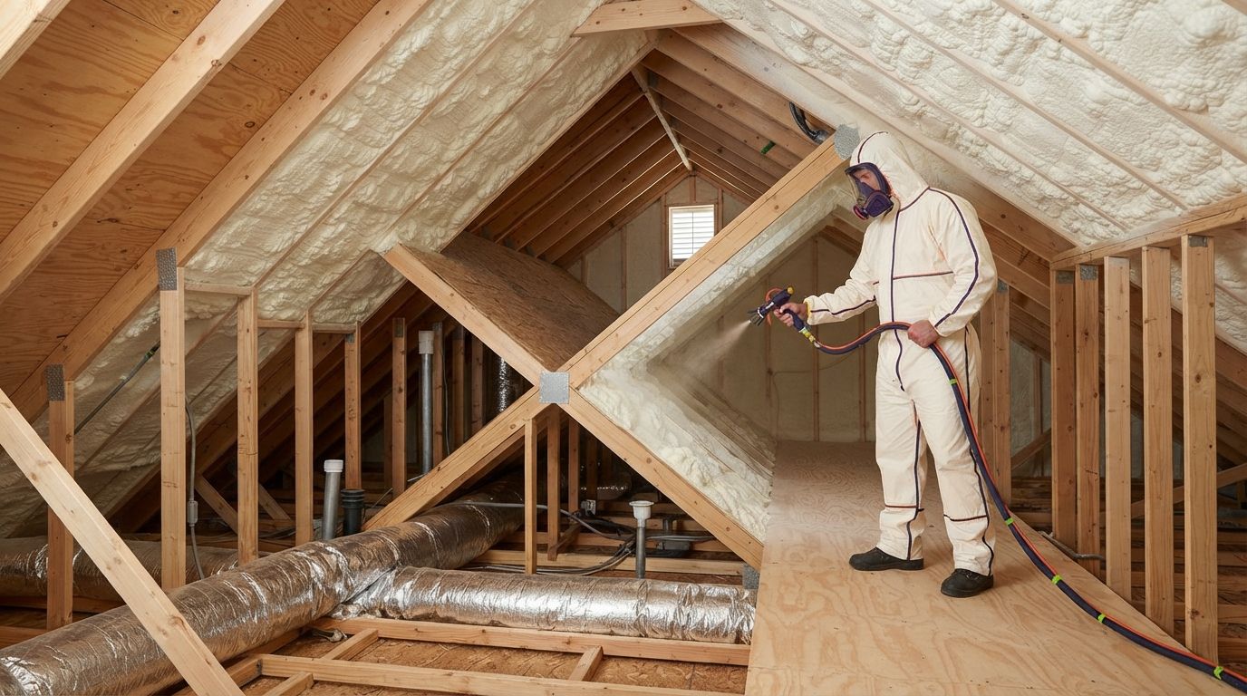 Professional spray foam attic insulation solution in Temple Texas