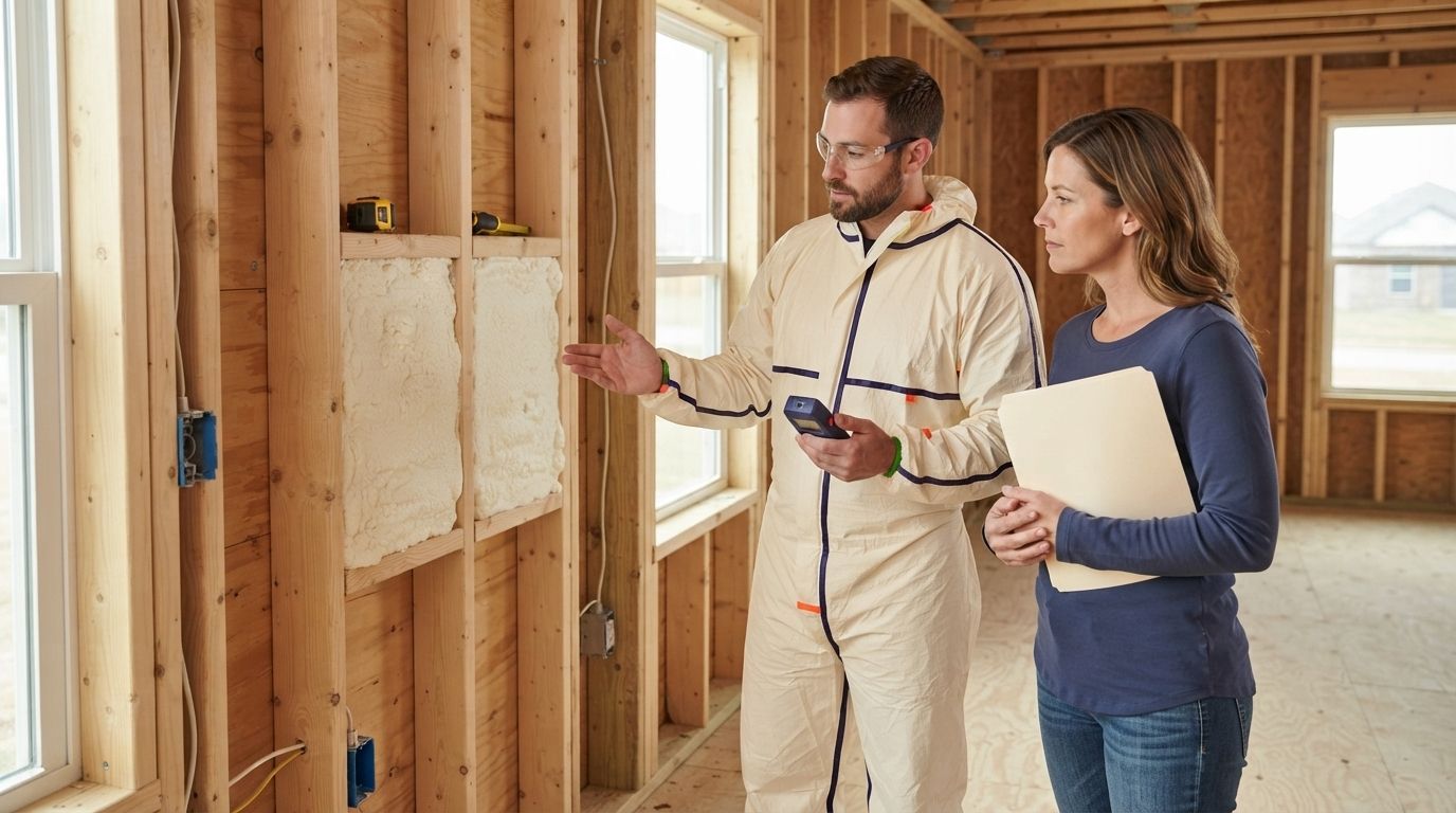 Homeowner requesting a wall spray foam insulation estimate in Temple Texas