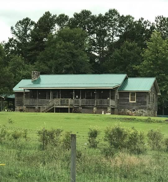 metal roof on Georgia farmhouse
