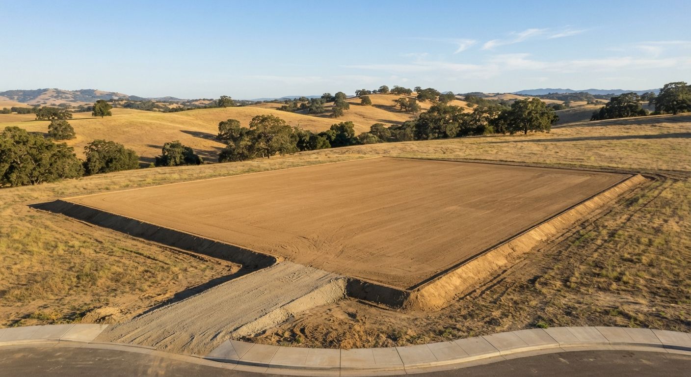 Cleared property ready for future construction