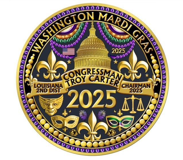 A coin that says washington mardi gras on it