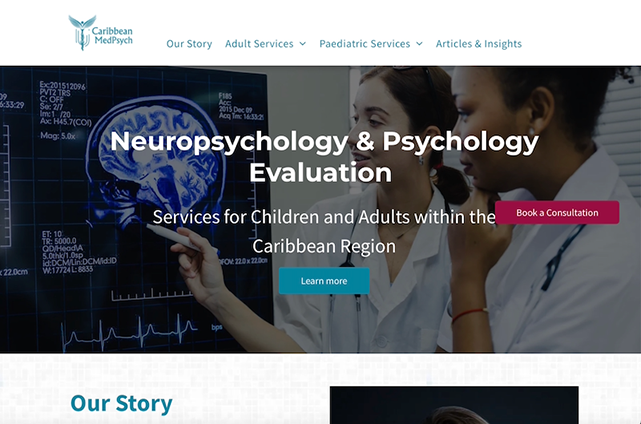 A screenshot of a website for Dr Analisa Wittet Neuropsycholigy & Psychology