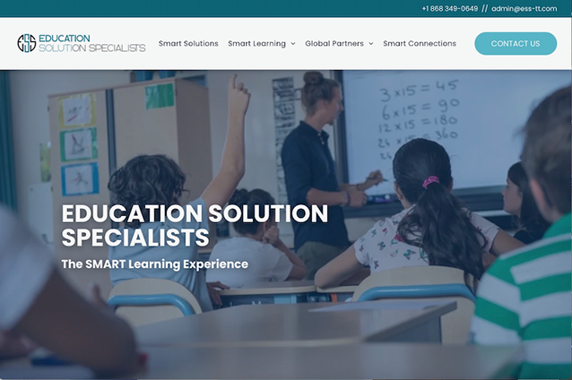 A screenshot of a website for Education Solution Specialists