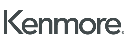 Kenmore logo in dark gray text on a white background