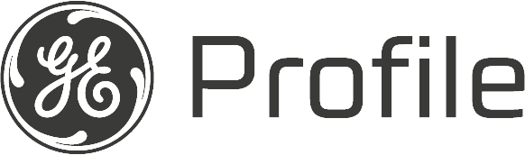 GE Profile logo in black and gray with stylized “GE” emblem and wordmark