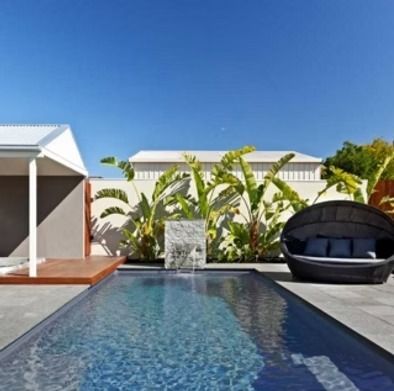 A Rectangular Pool with Lounge Seating — Swan Hill Pool & Spa Centre in Swan Hill, VIC