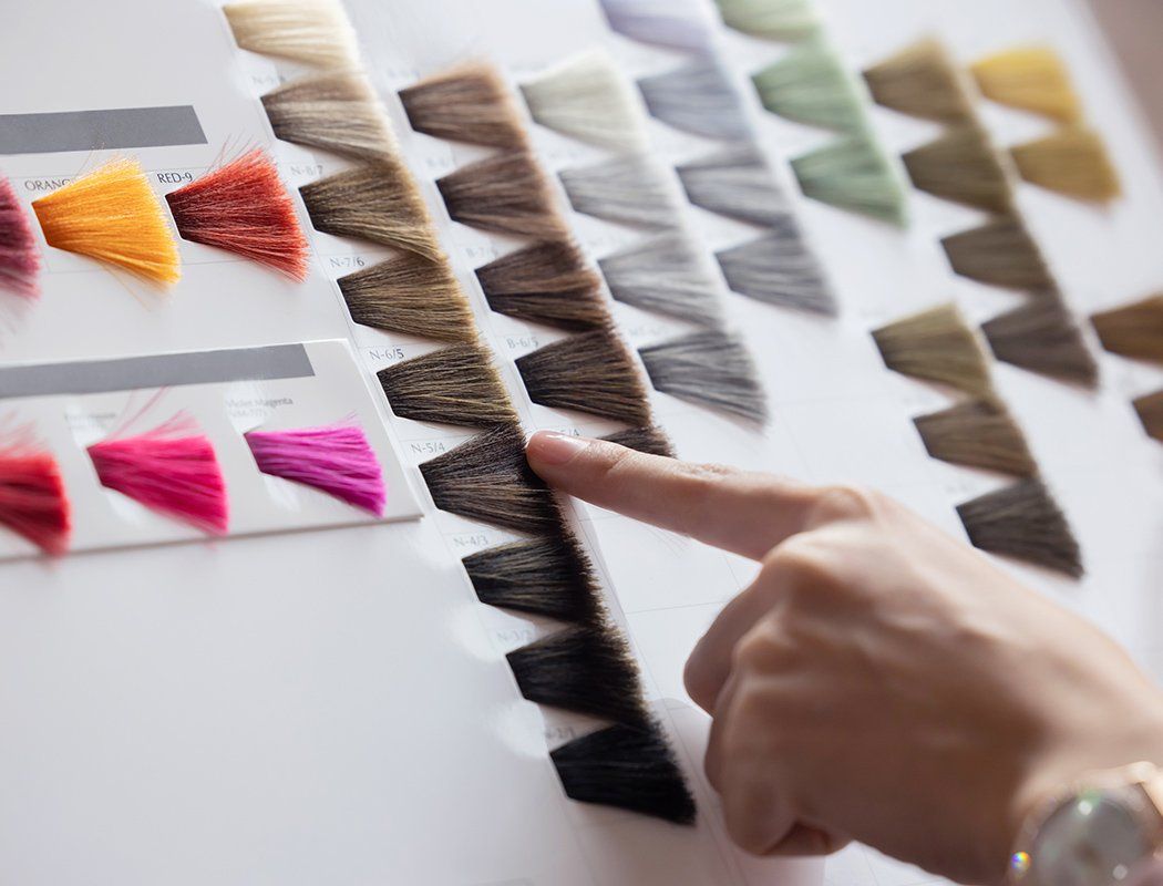 Person Picking Hair Color