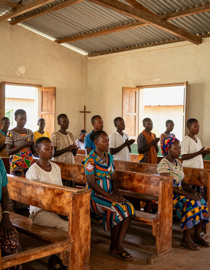 A church community in Western Province, Rwanda