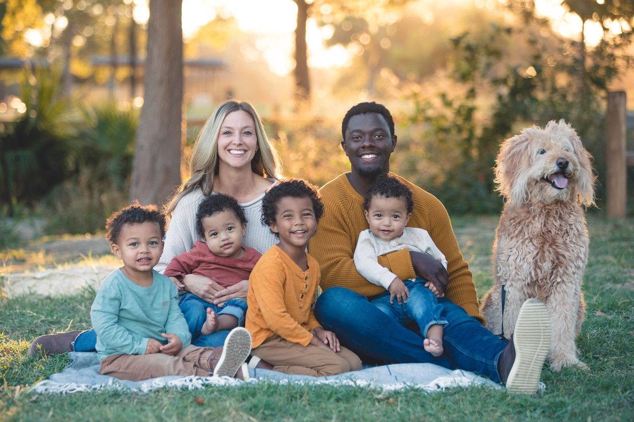 Emmanuel and Lauren with their family