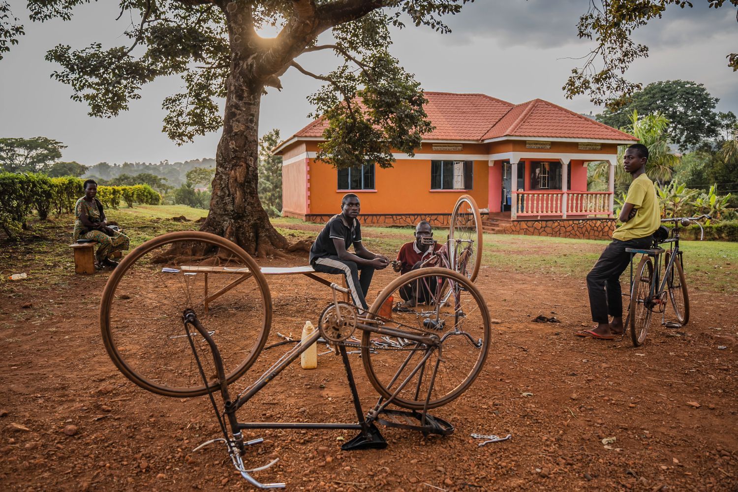 Outside Bike Repair