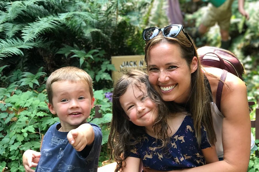 Ann Rustrum Enjoying her kids