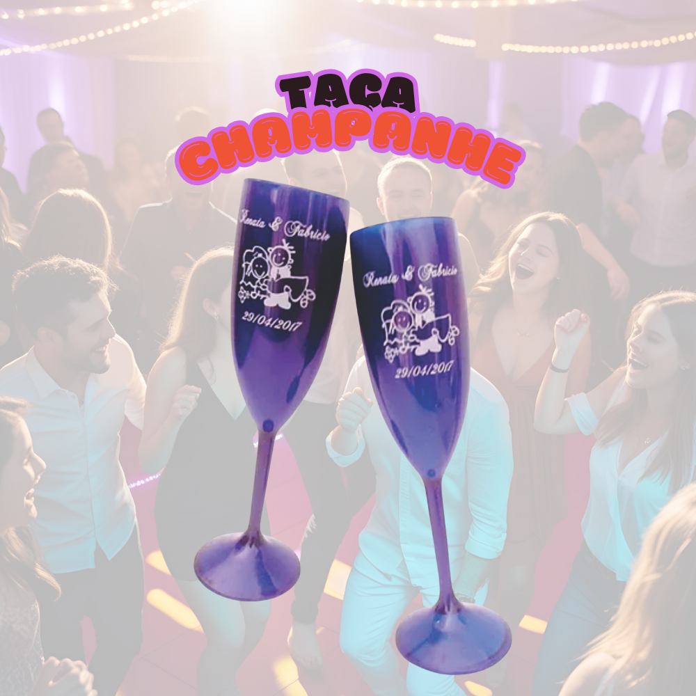 Taça champanhe personalizada