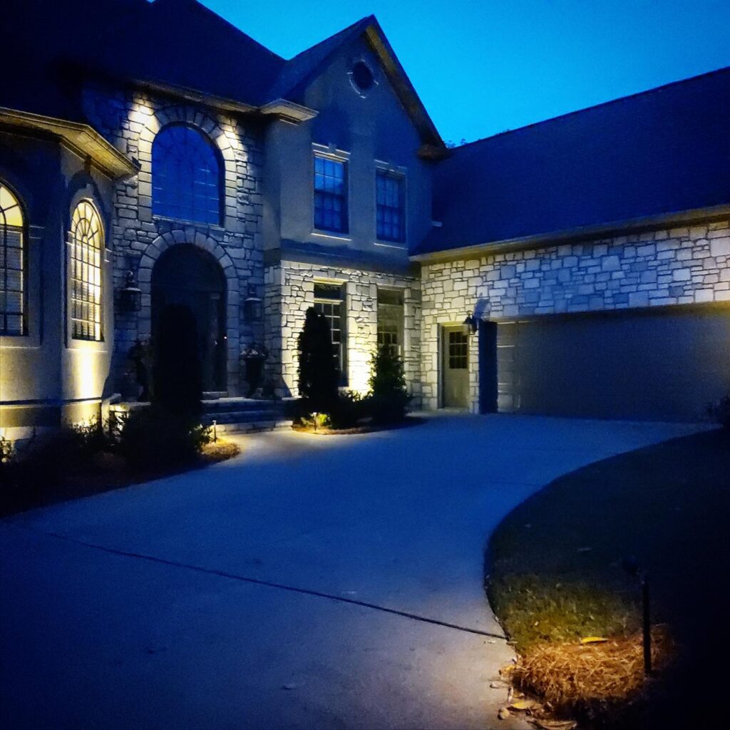 Front of House with lights on Night— Farley Avenue Leeds, AL  — The Nelson Team