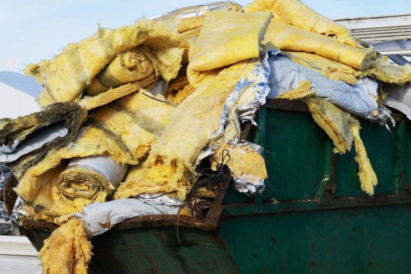 house junk in a bin