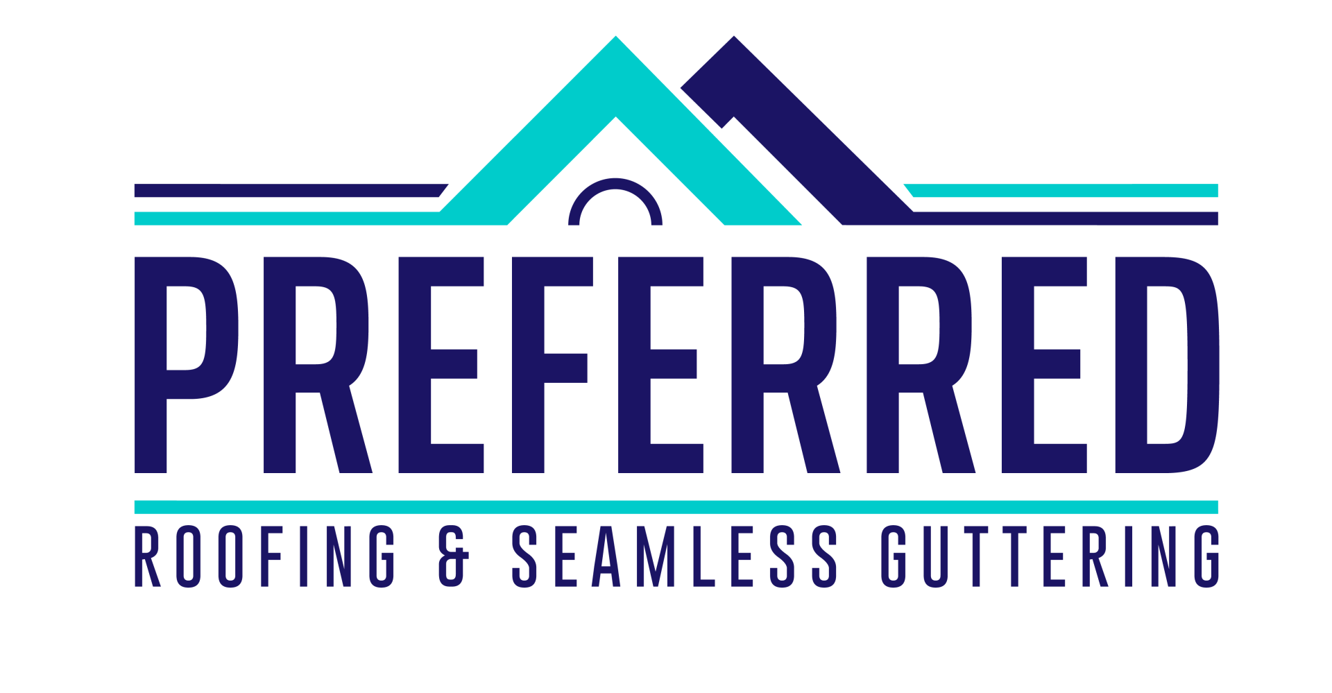 The logo for preferred roofing and seamless guttering