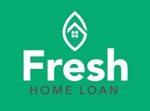 Fresh Home Loan logo on green background with a white house icon and text.