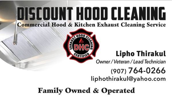 Discount hood cleaning commercial hood and kitchen exhaust cleaning service
