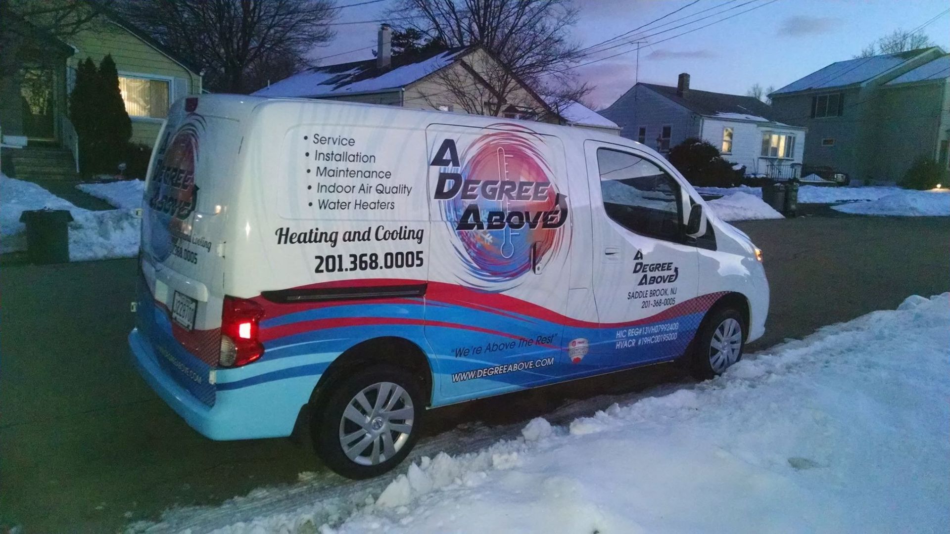 White van with 