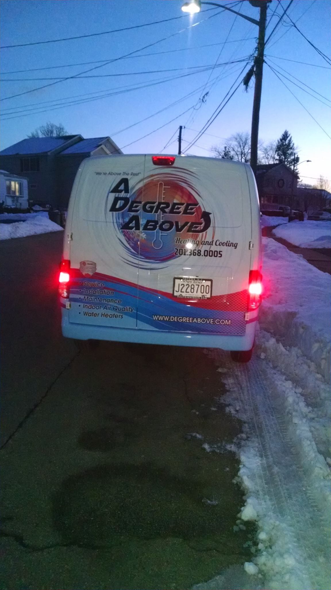 A white van with 