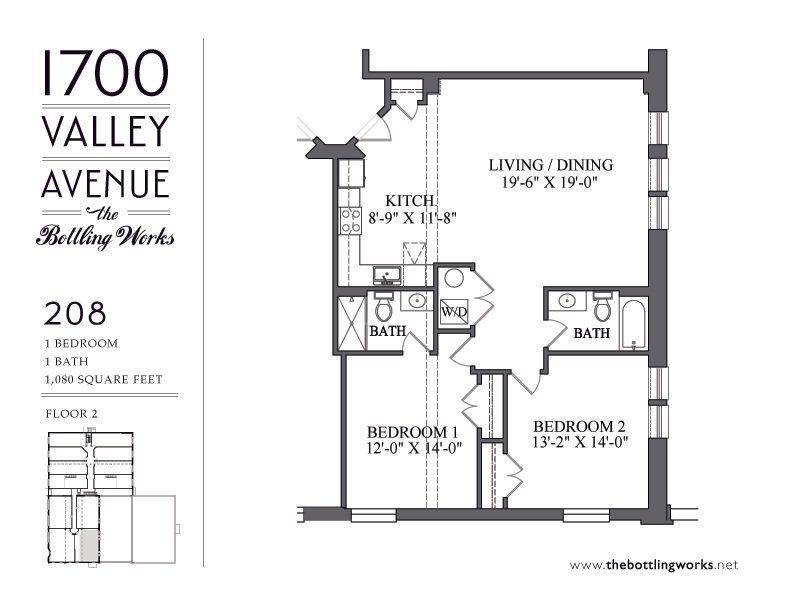 the bottling works - 2 bed - 208