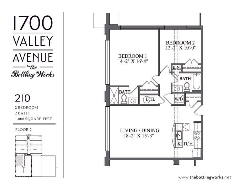 the bottling works - 2 bed - 210