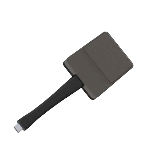 Black hammer with a rectangular head on a white background