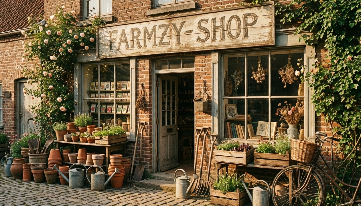 Handen die een tomatenplantje in donkere aarde planten, buiten.