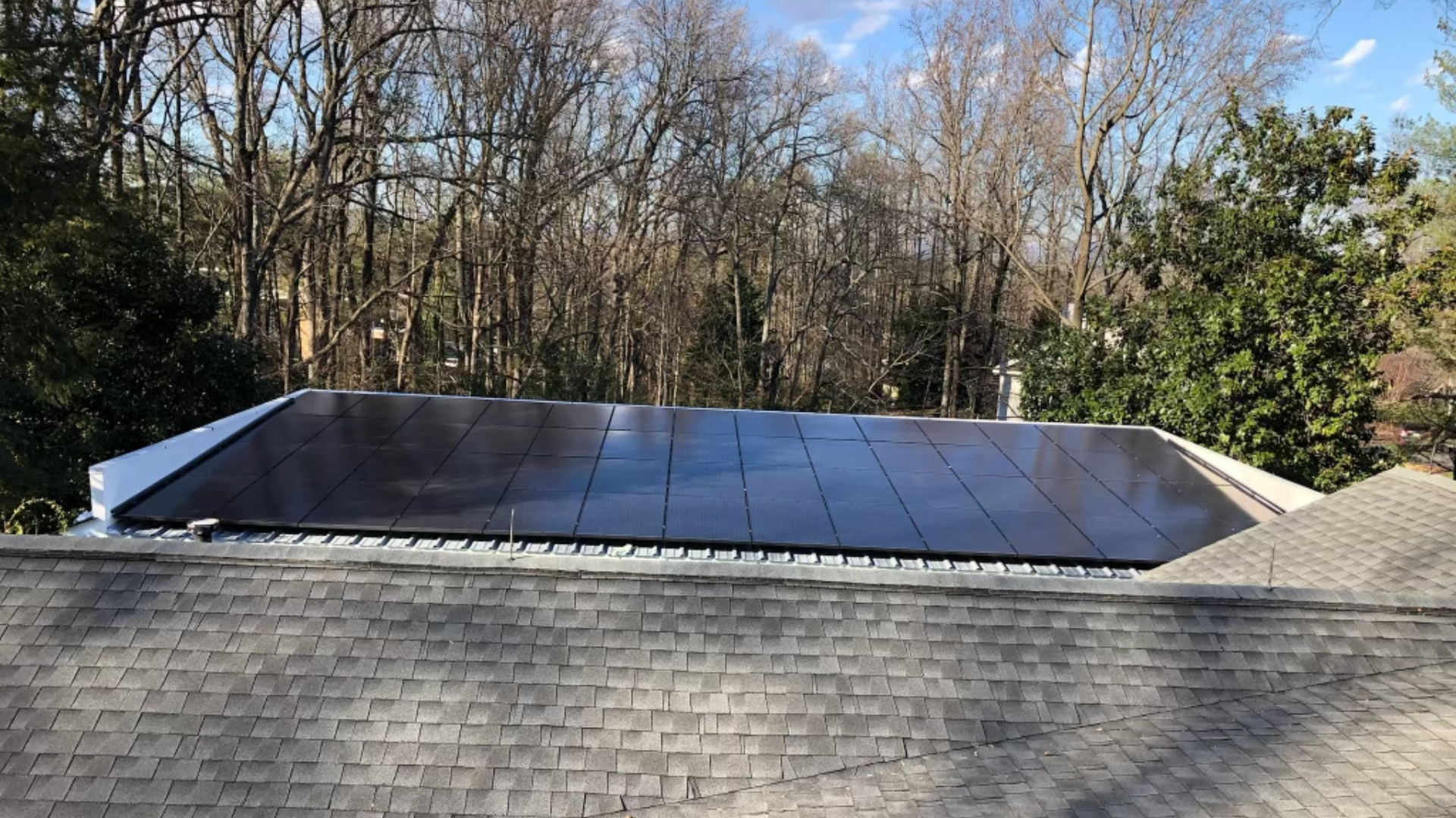 Residential solar panel installation by Perfection Solar in Greenville, SC