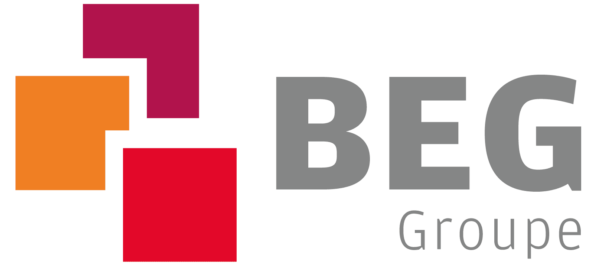 Un logo pour une entreprise appelée beg groupe