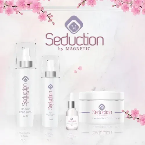 Verzorgingsproducten van Seduction by Magnetic. Dit is onderdeel van het merk Magnetic Nail Design wat producten voor nagels produceert zoals handcreme, nagelriemolie, scrub, gelpolish, biab, kunstnages etc.
Deze producten zijn een echt verwenmoment voor jezelf.