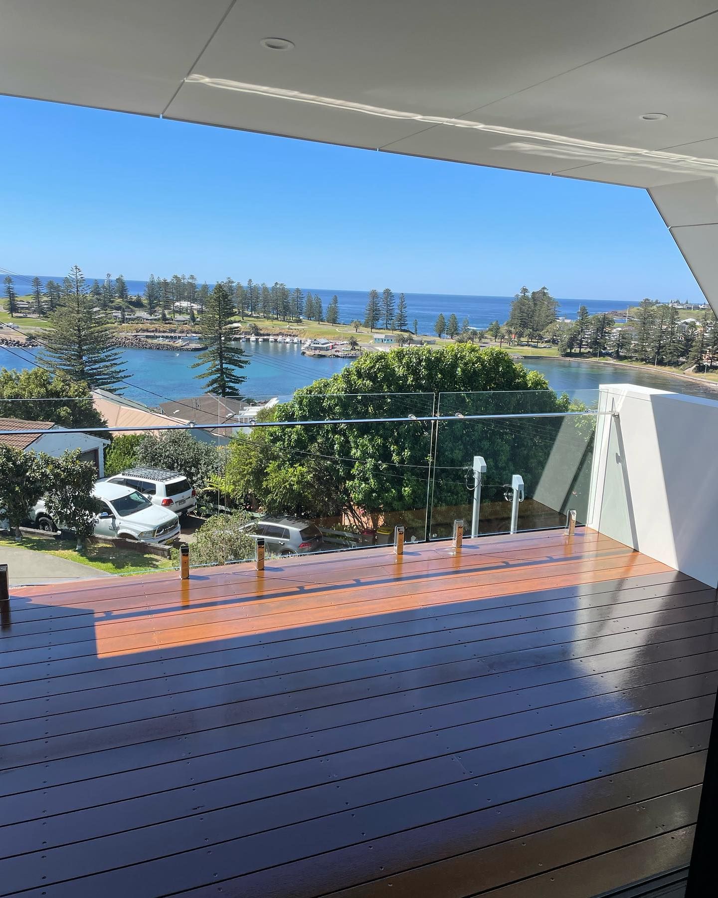A House With a Wooden Deck and a Glass Roof — Karl Witt Painter & Decorator In Albion Park, NSW