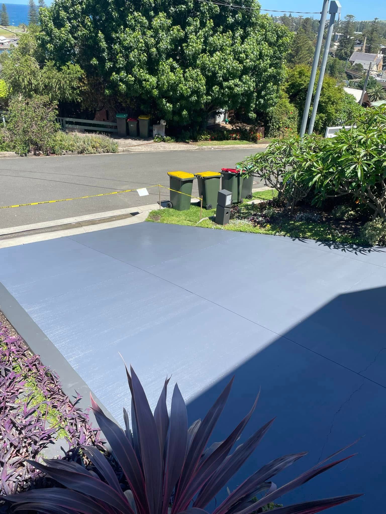 A View of a Street From a Balcony With a Plant — Karl Witt Painter & Decorator In Albion Park, NSW