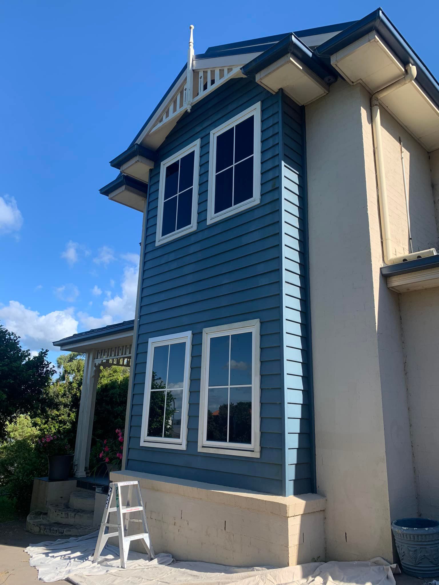 A Blue and White House — Karl Witt Painter & Decorator In Albion Park, NSW