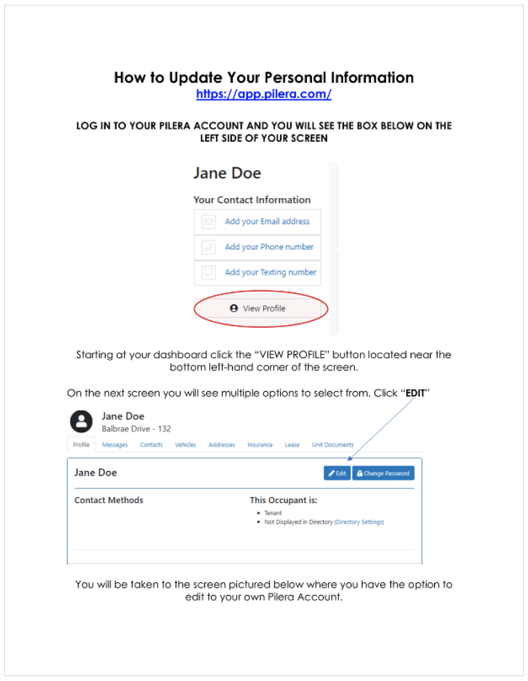 Pilera® Help White & Katzman Property Management Resources