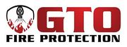 GTO Fire Protection logo with red GTO text and flame emblem on white background