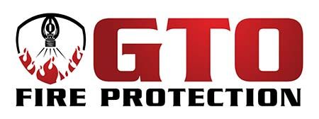 GTO Fire Protection logo with red GTO text and flame emblem on white background