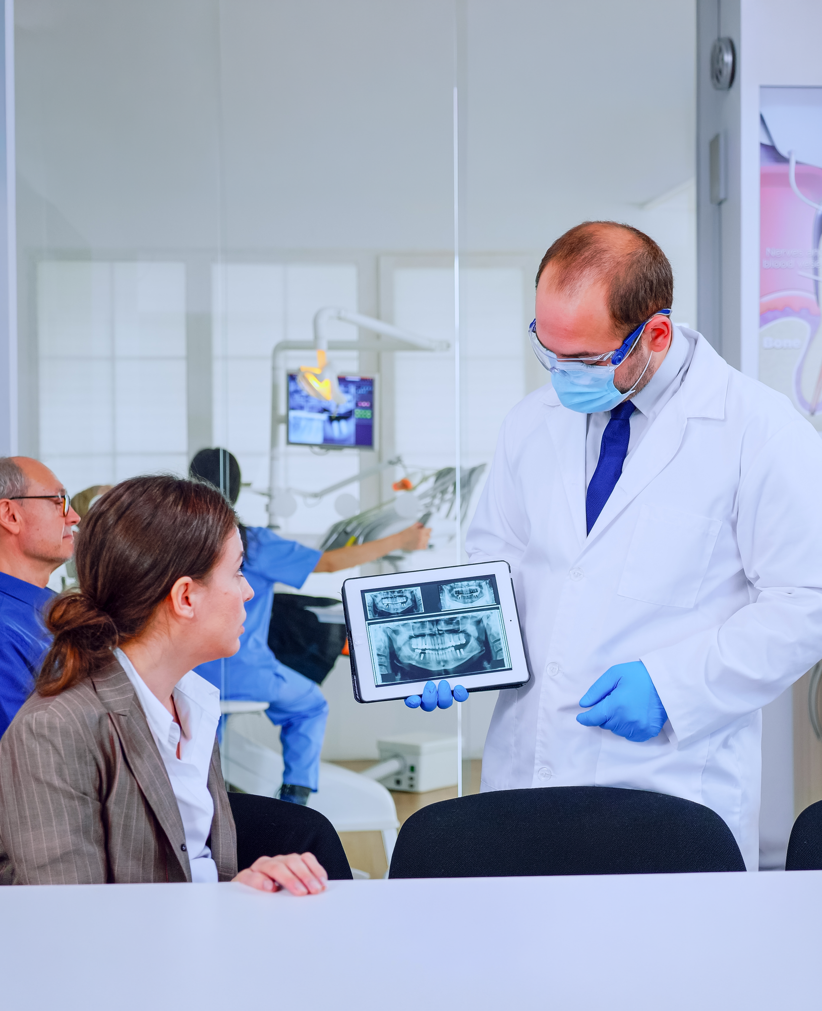 Experience the benefits of ozone therapy with a trusted biological dentist in Boise, ID A woman is laying on a bed with a hair net on her head