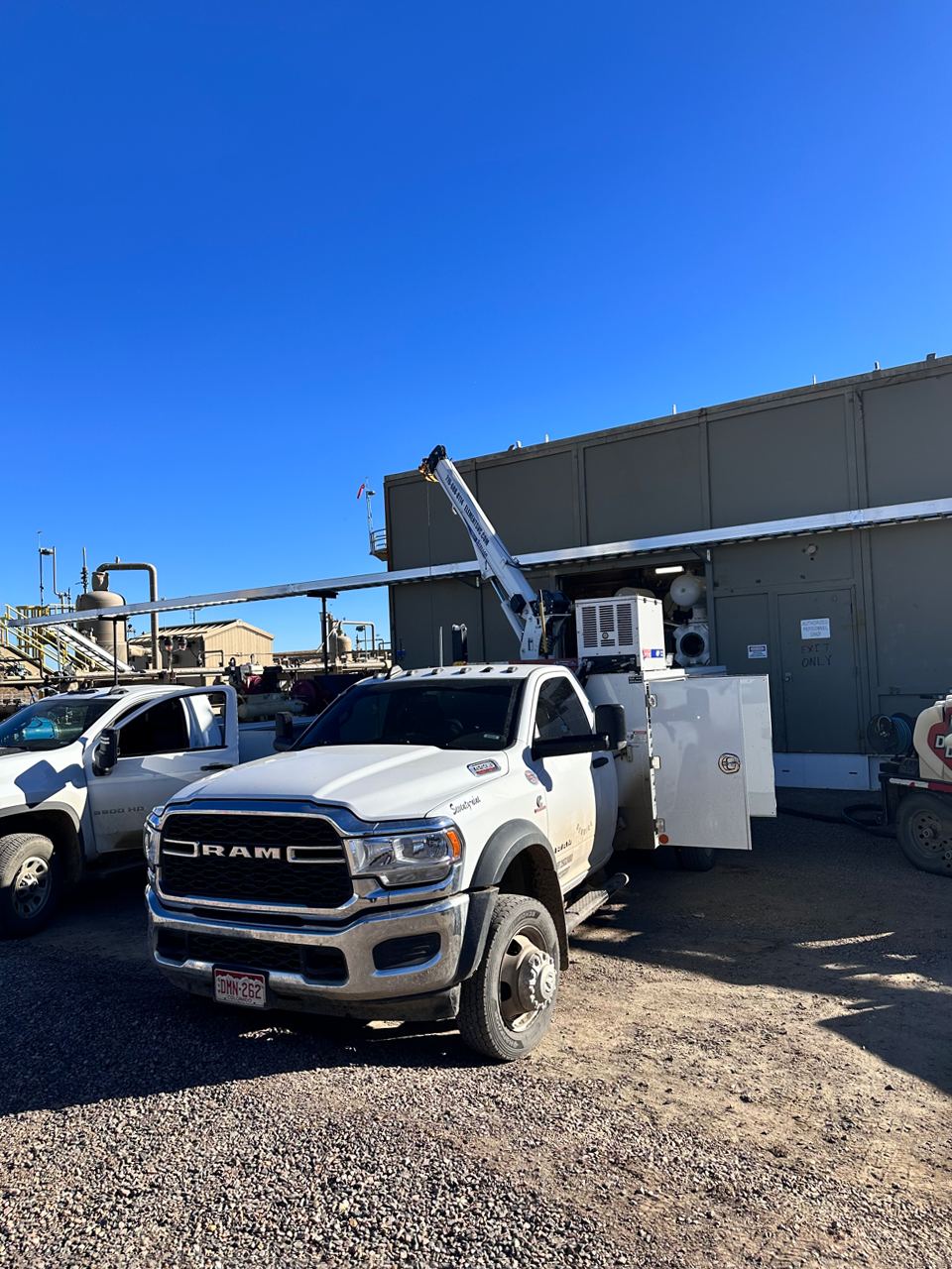 A Set of Trucks & Rotating Equipment. Learn More By Calling Western Sky Energy Partners.