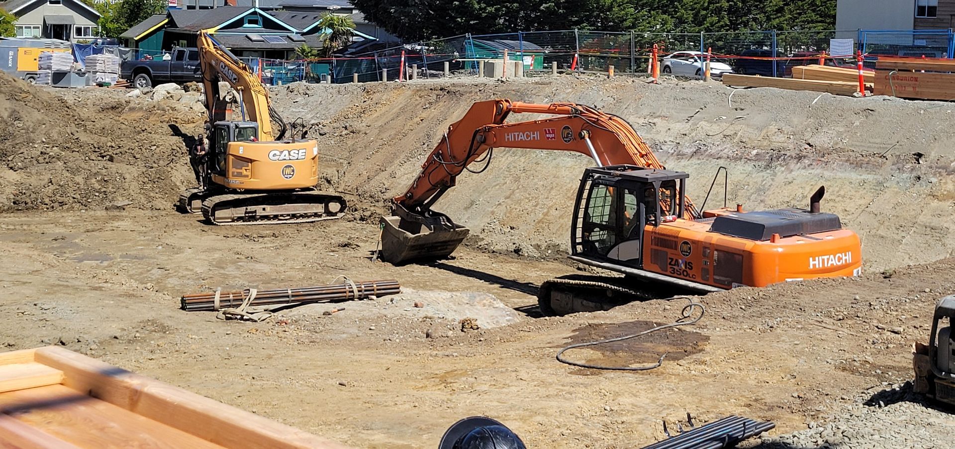 Excavating Land for a residential tower in Bedford NS