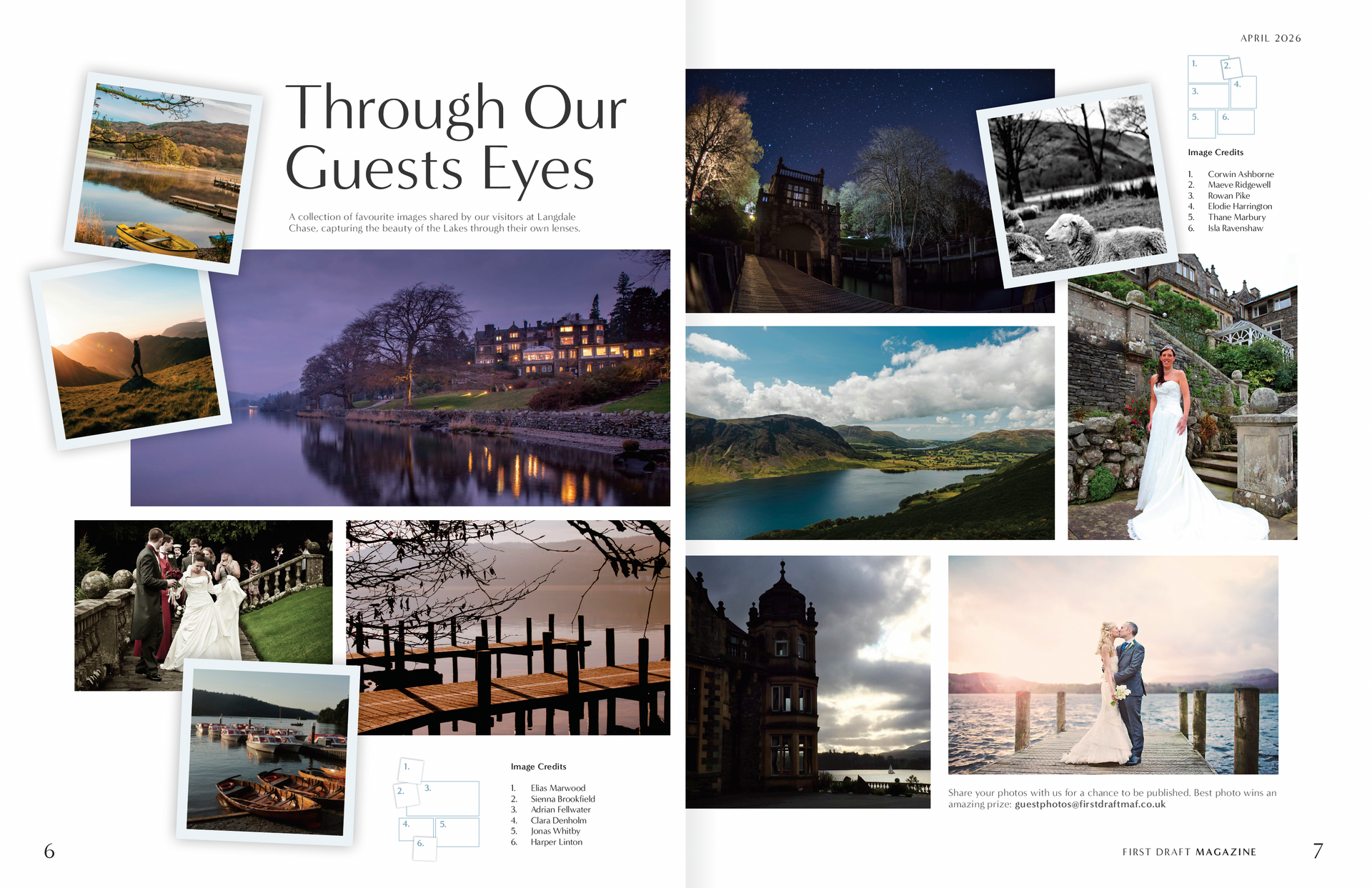 Collage of scenic travel photos, including landscapes, cityscapes, a church, and a lit bridge at dusk