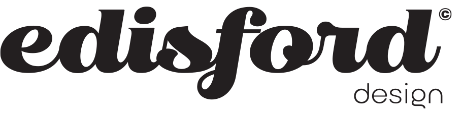 Edisford logo in black script on a white background.