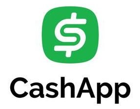 Cash App logo: white dollar sign in a green rounded square, with the word 
