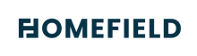 The word homefield is written in black on a white background.