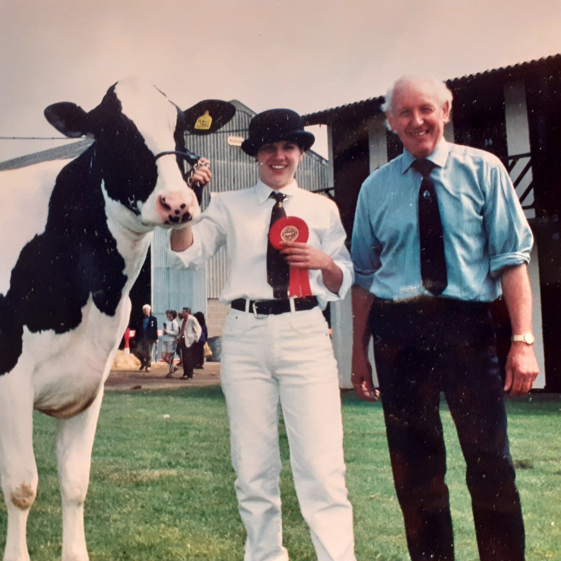 Emma and her Dad at the Norfolk Show